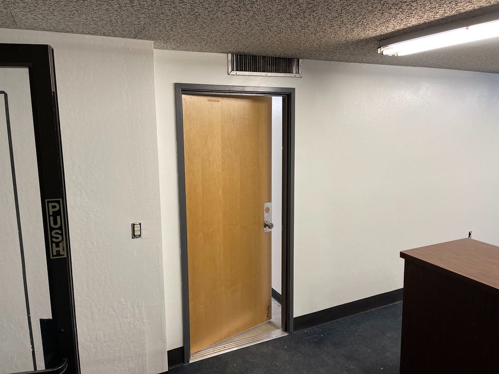 Office door where there was none
